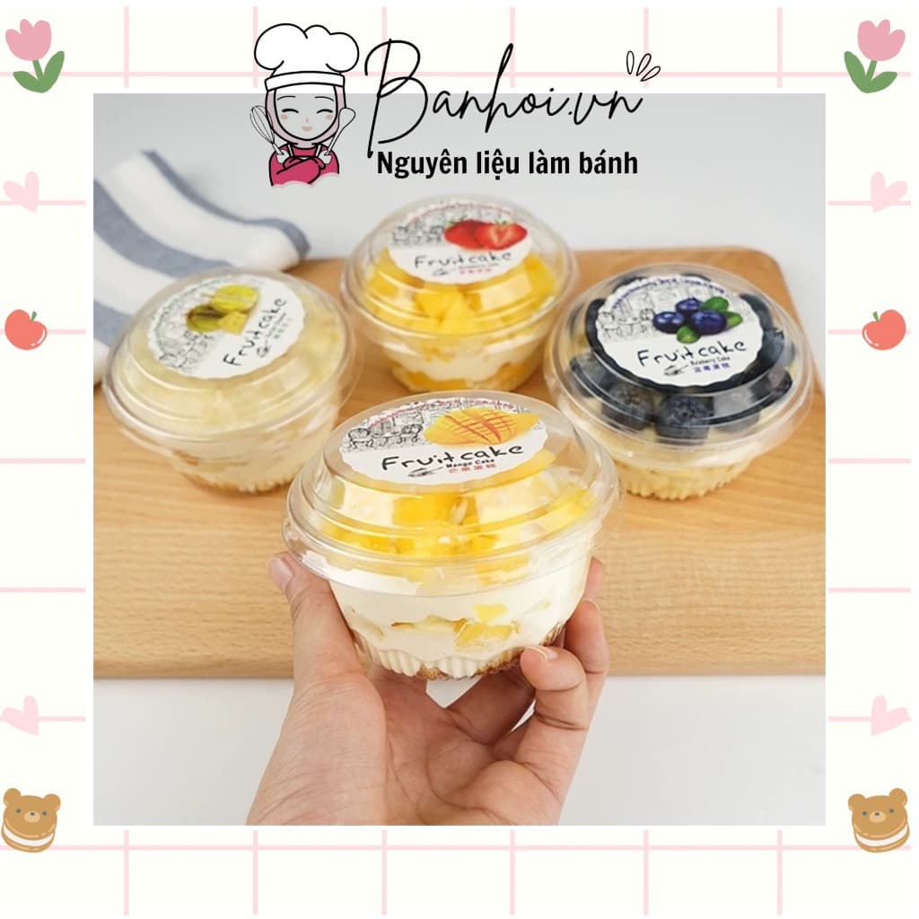 Hộp Tiramisu Tròn + nắp XY581