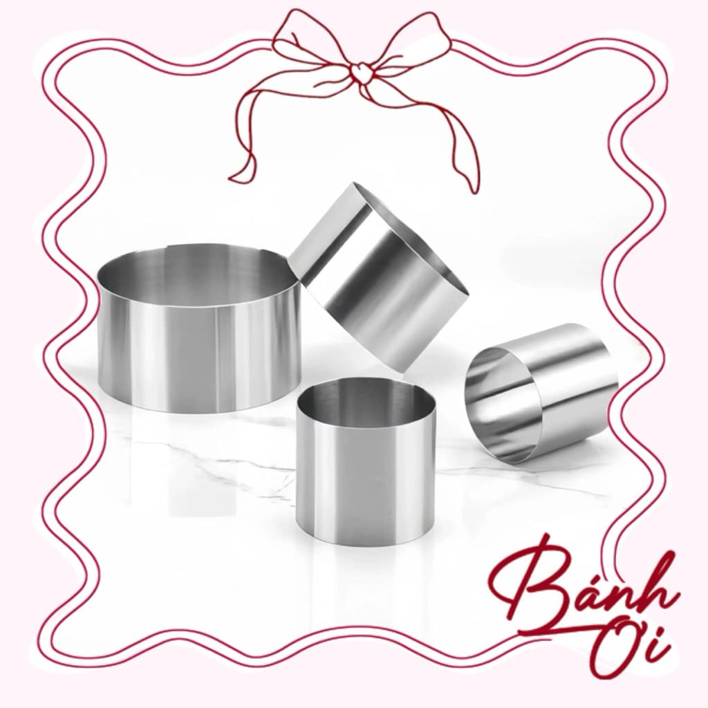 Khuôn ring mousse tròn mini