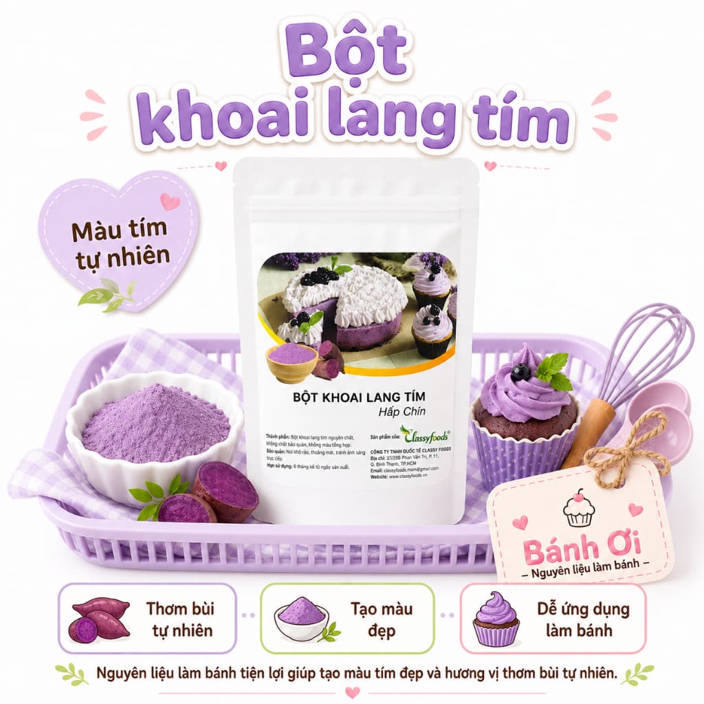 Bột Khoai lang tím Classyfoods 100g