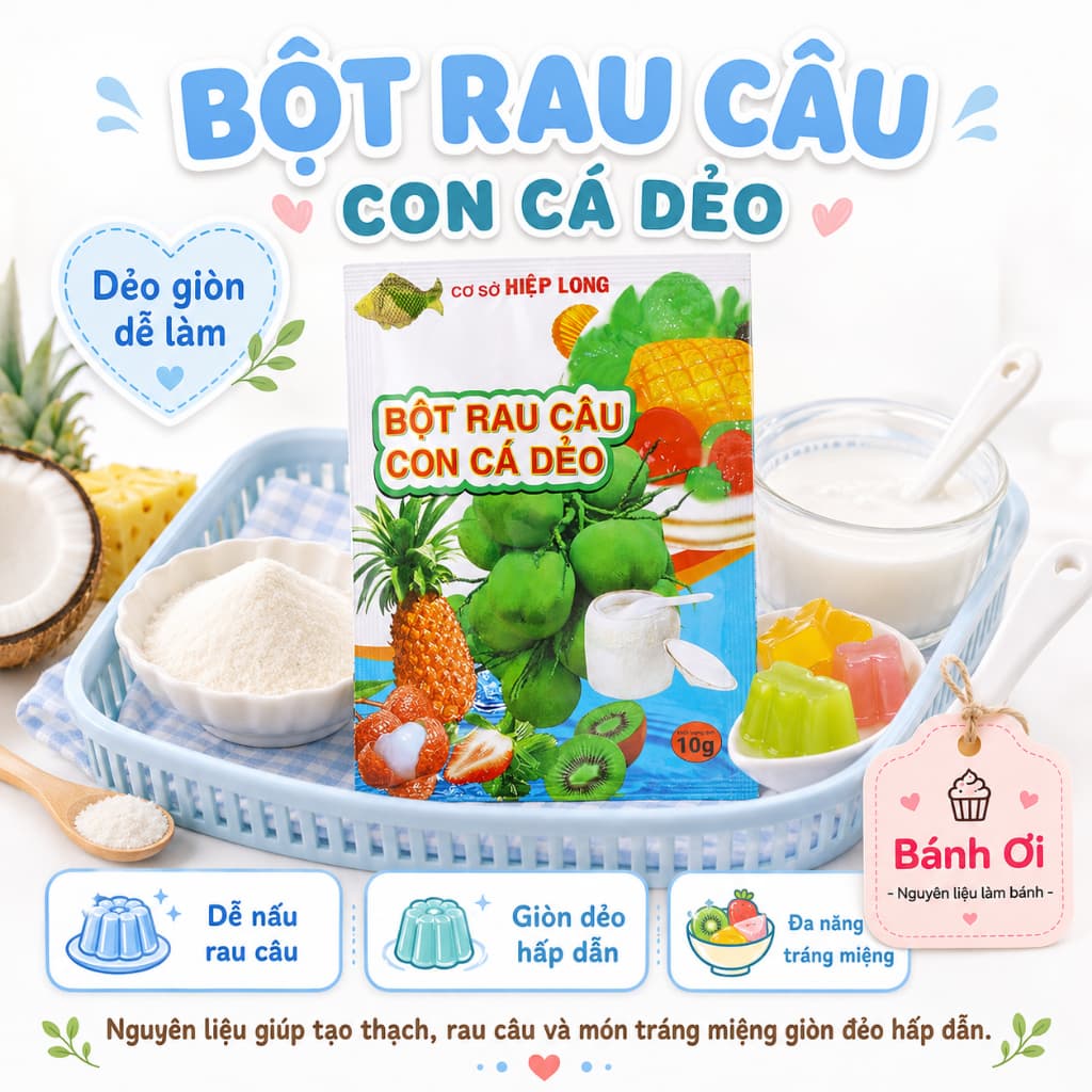 Bột rau câu con cá dẻo Hiệp Long