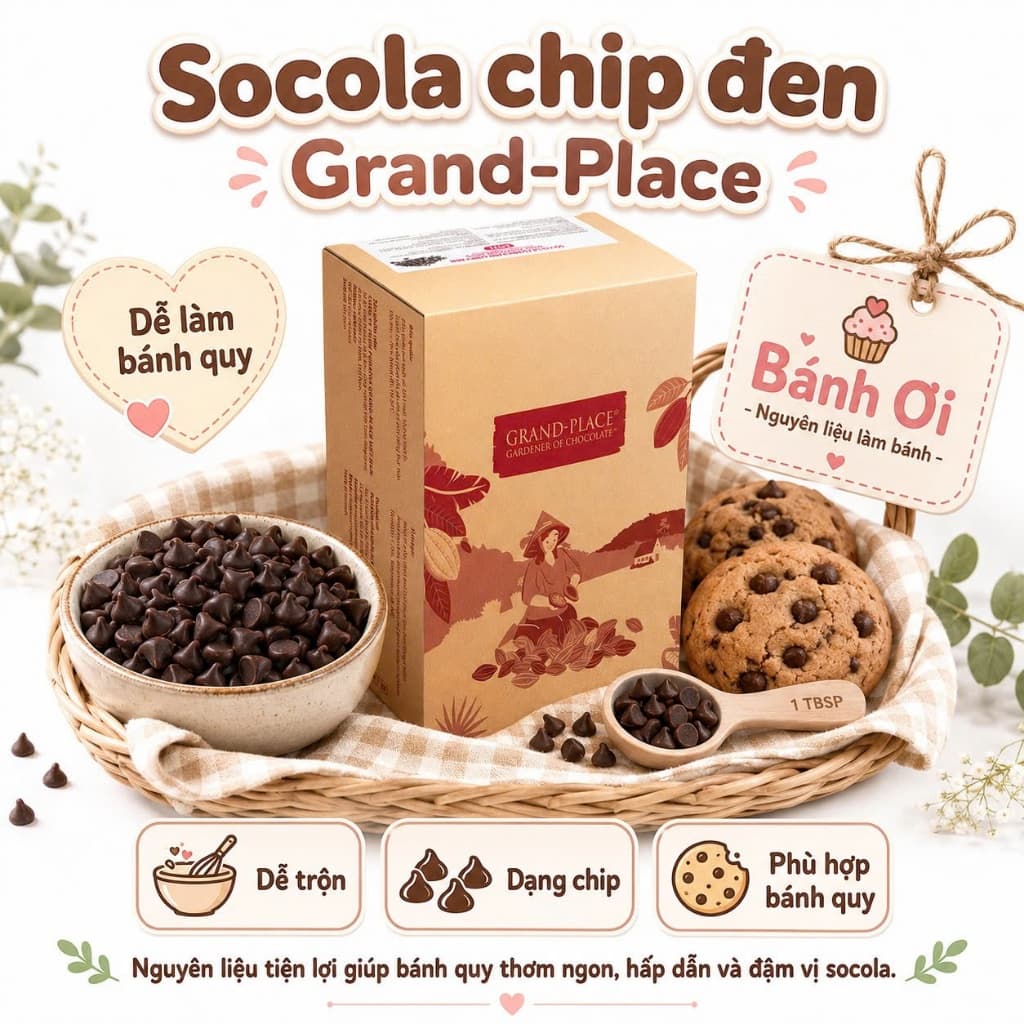 Socola chip đen puratos