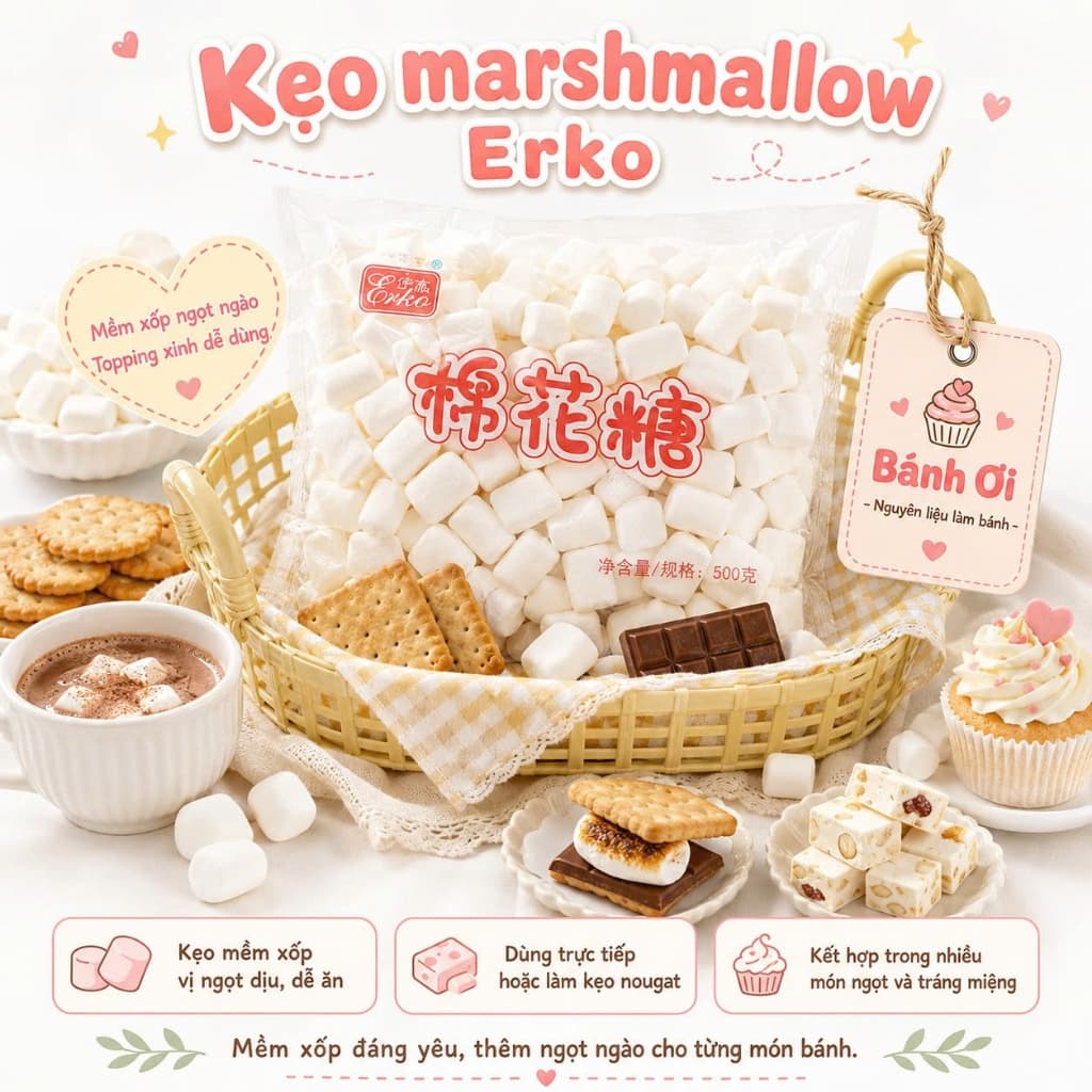 Kẹo Marshmallow Erko