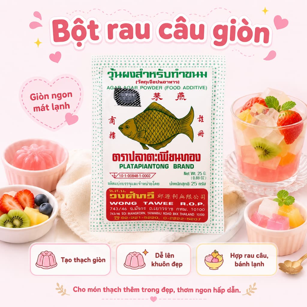 Bột rau câu con cá vàng Thái Lan