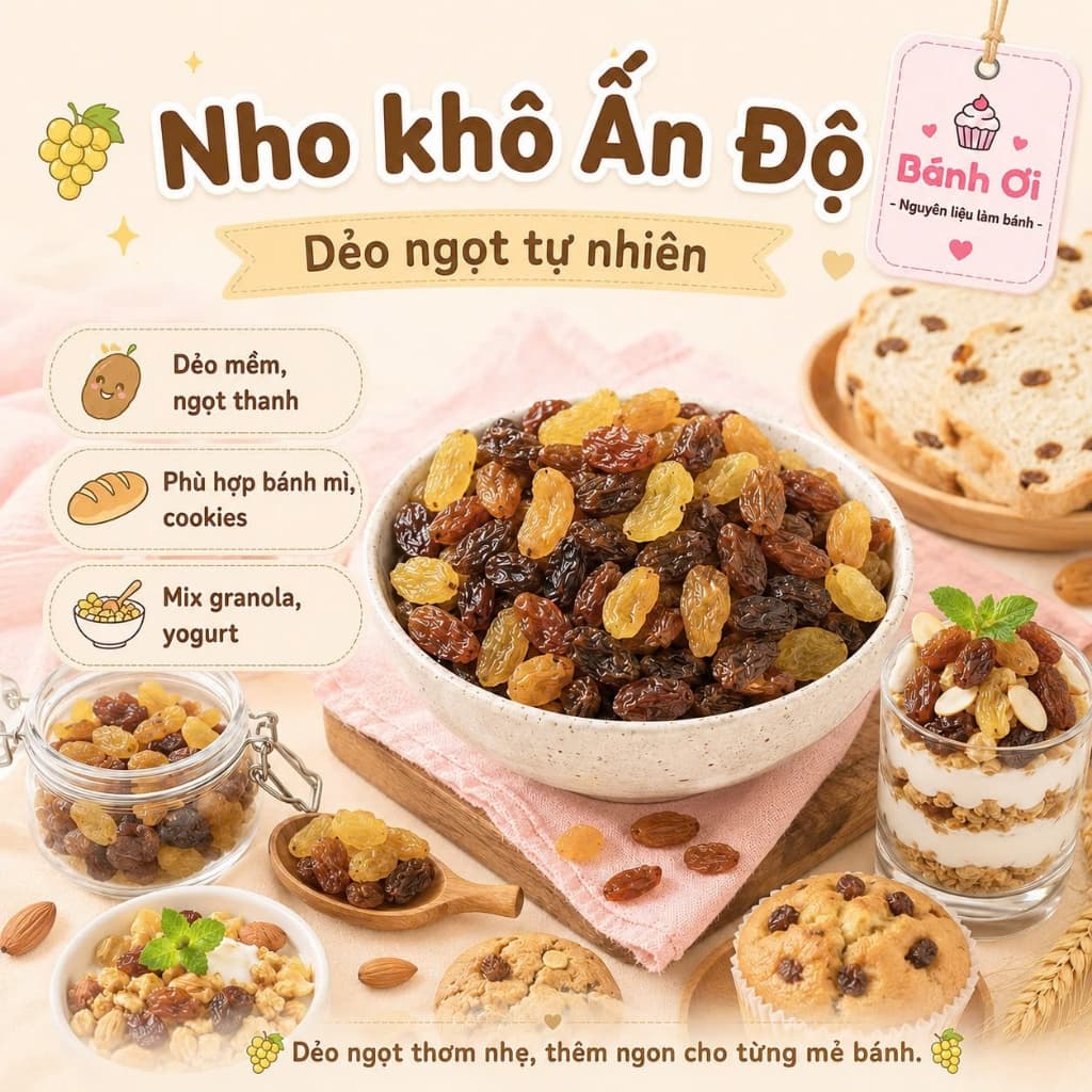Nho khô vàng Ấn Độ