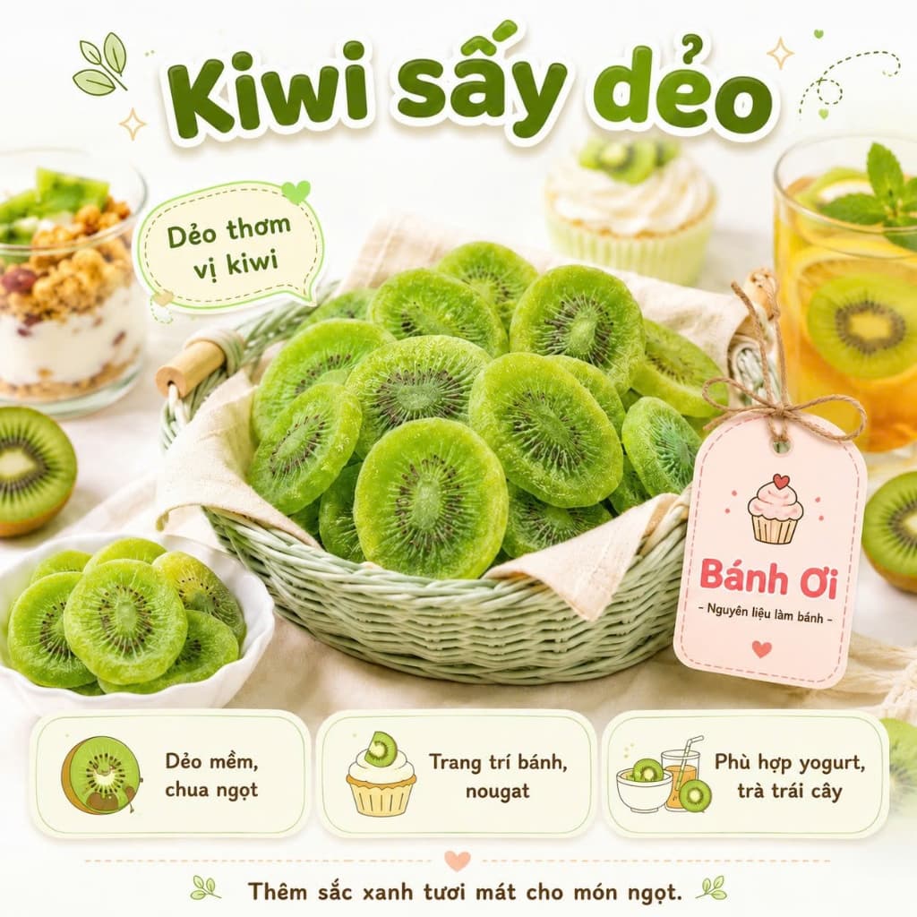 Mứt Kiwi sấy dẻo