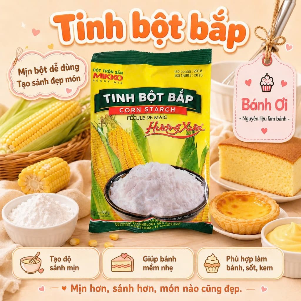 Tinh bột bắp Mikko 150gr