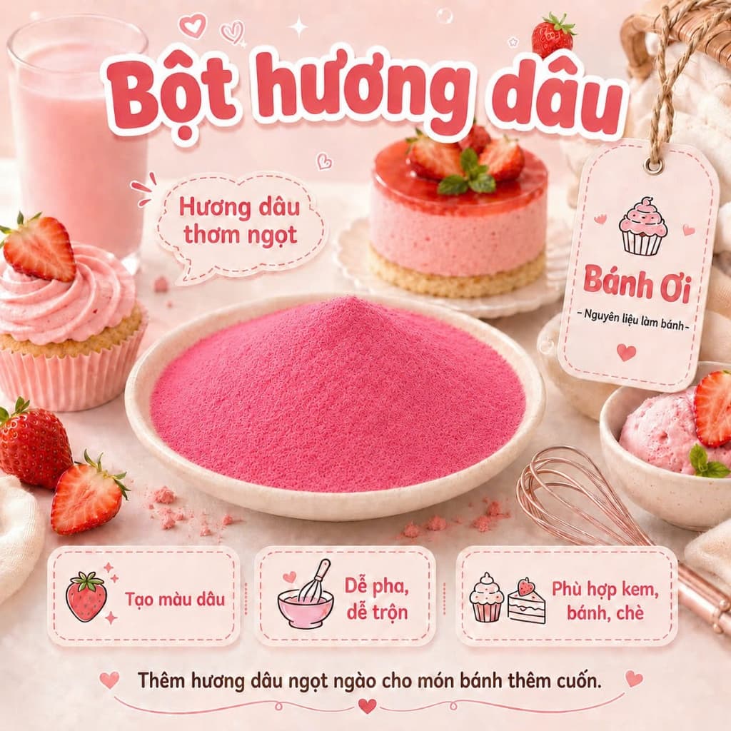 Bột Dâu Tây (Strawberry Powder)