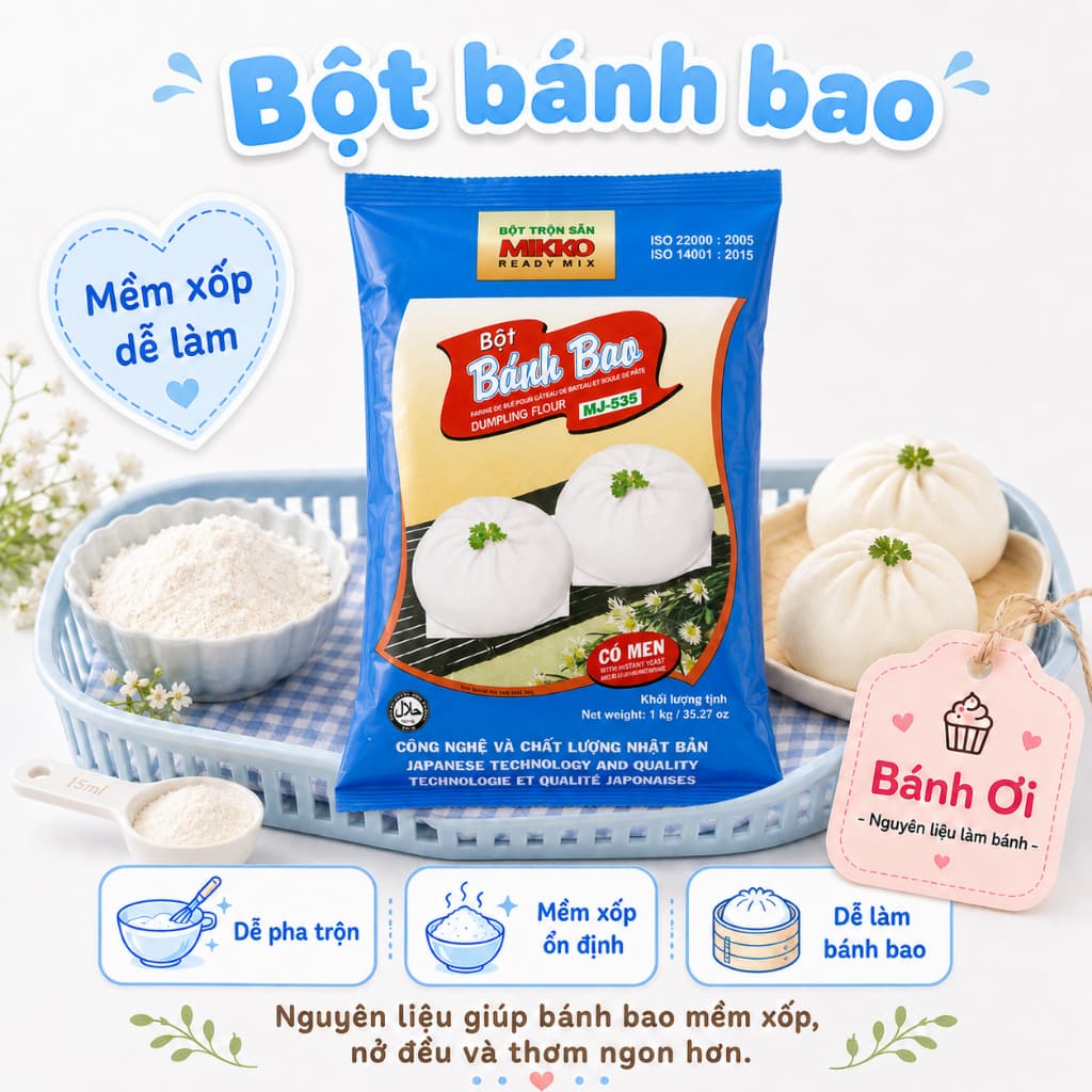 Bột Bánh Bao Mikko