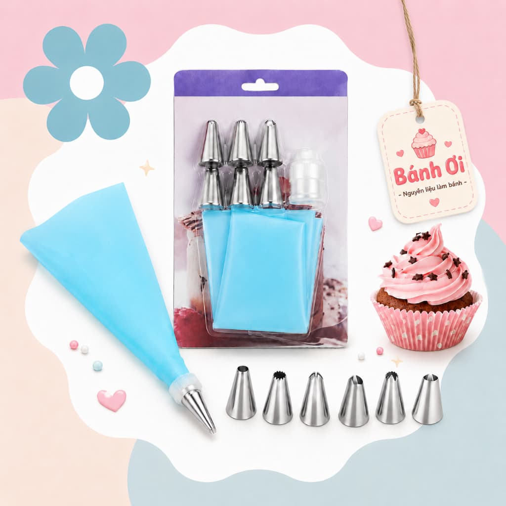 Bộ 6 đui bắt kem
