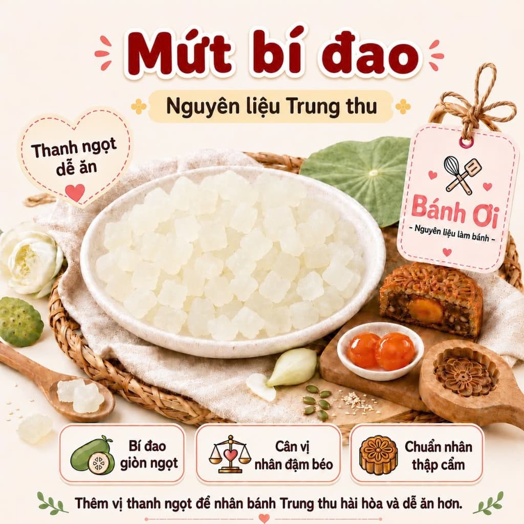 Mứt bí đao cắt hạt lựu