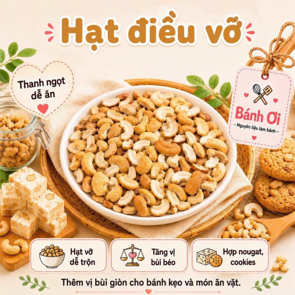 Hạt điều vỡ