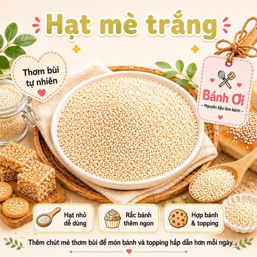 Hạt mè trắng