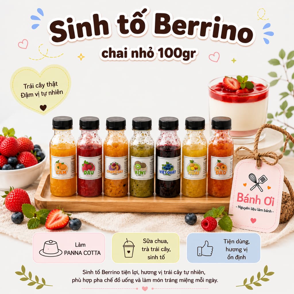 Sinh tố Berrino 1000ml