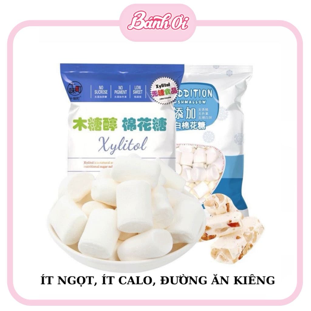 Kẹo Marshmallow ít đường/ ăn kiêng No Addition - 500g